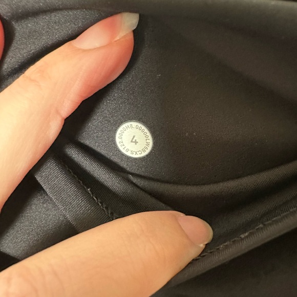 Lululemon Fast And Free High Rise Crop II Legging 24" Non Reflective Black 4 - Picture 7 of 8